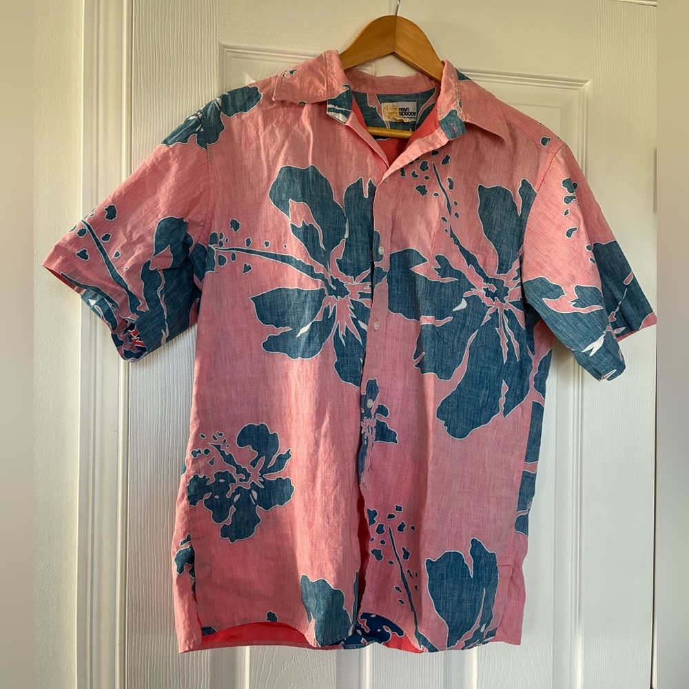 Vintage Men’s Reyn Spooner Hibiscus Classic Hawaiian Shirt Size L